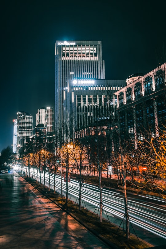 time lapse photography of road in The Bund China