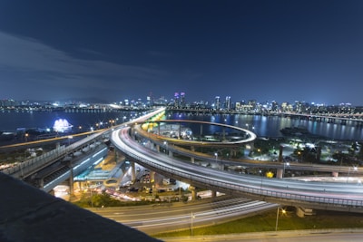 gray city bridge during daytime