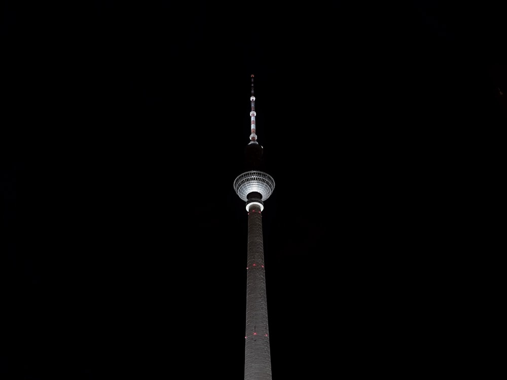 CN Tower during nighttime