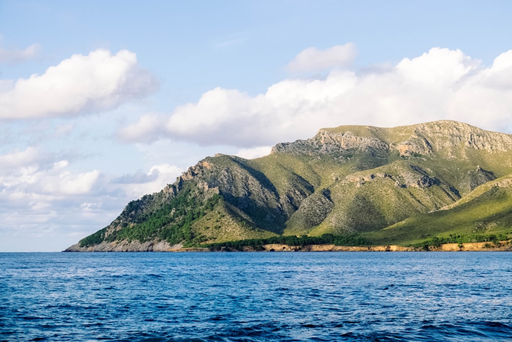 landscape photo of green island