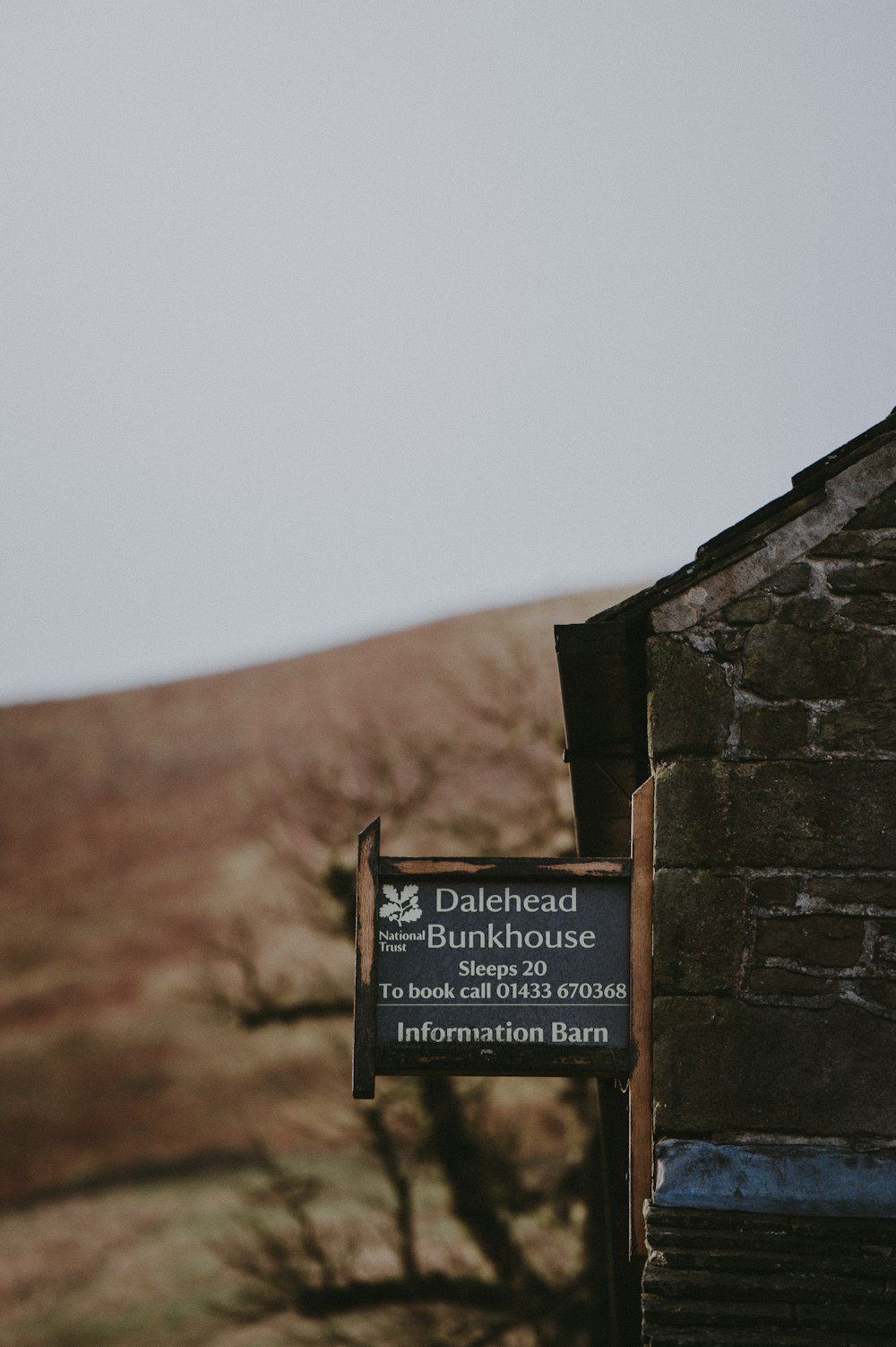 Dalehead bunkhouse signage