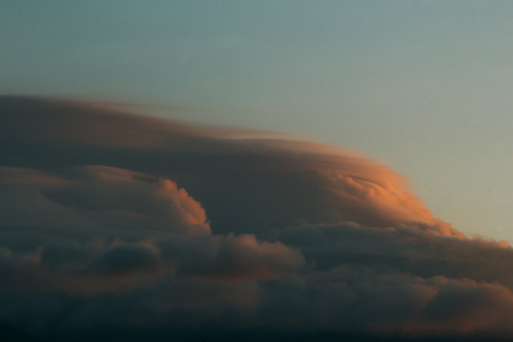 white and brown clouds