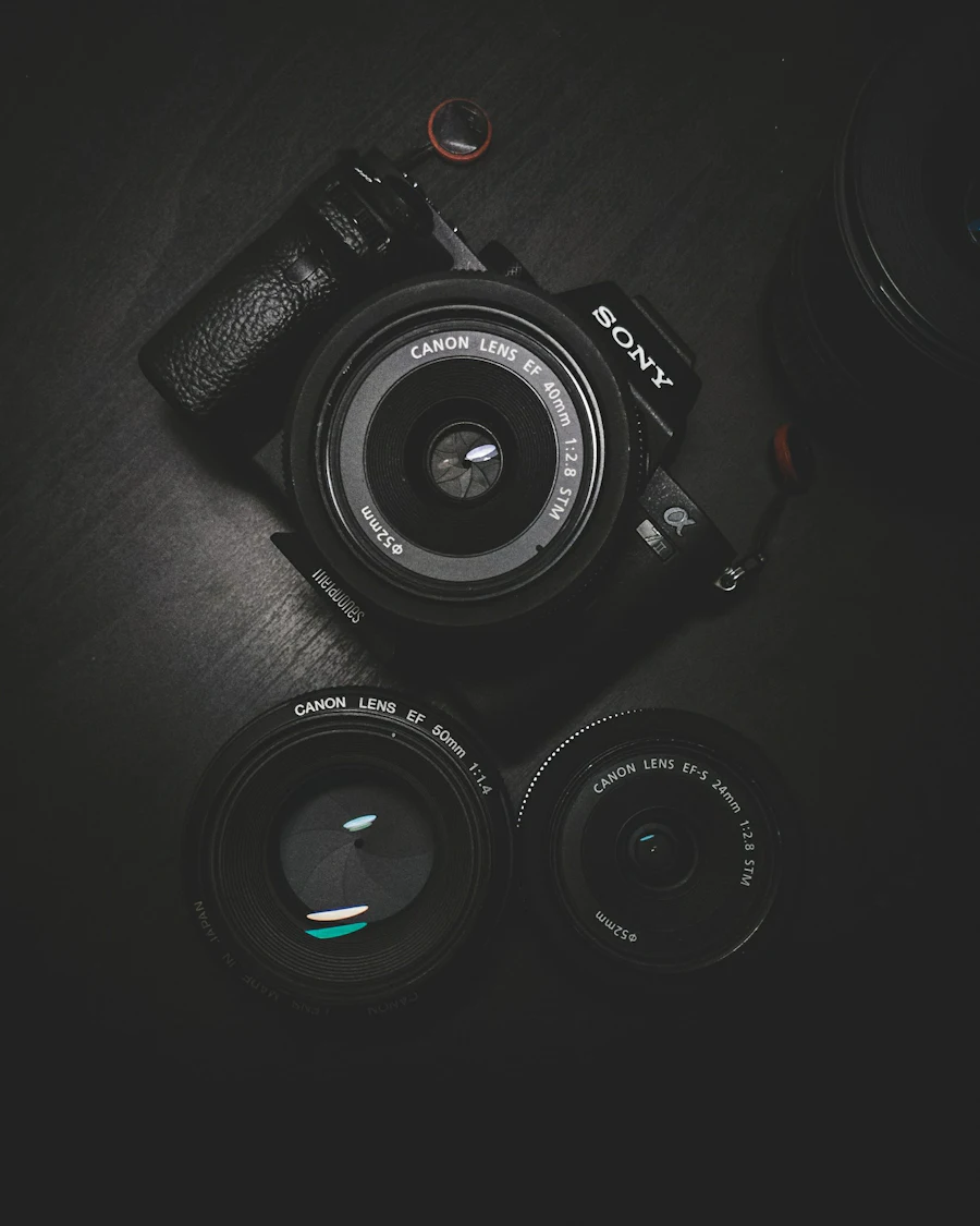 Professional camera lens and imaging equipment