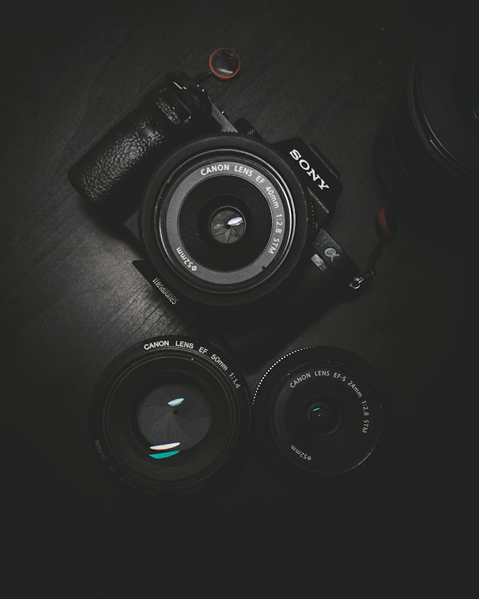 Camera reviewer studio setup