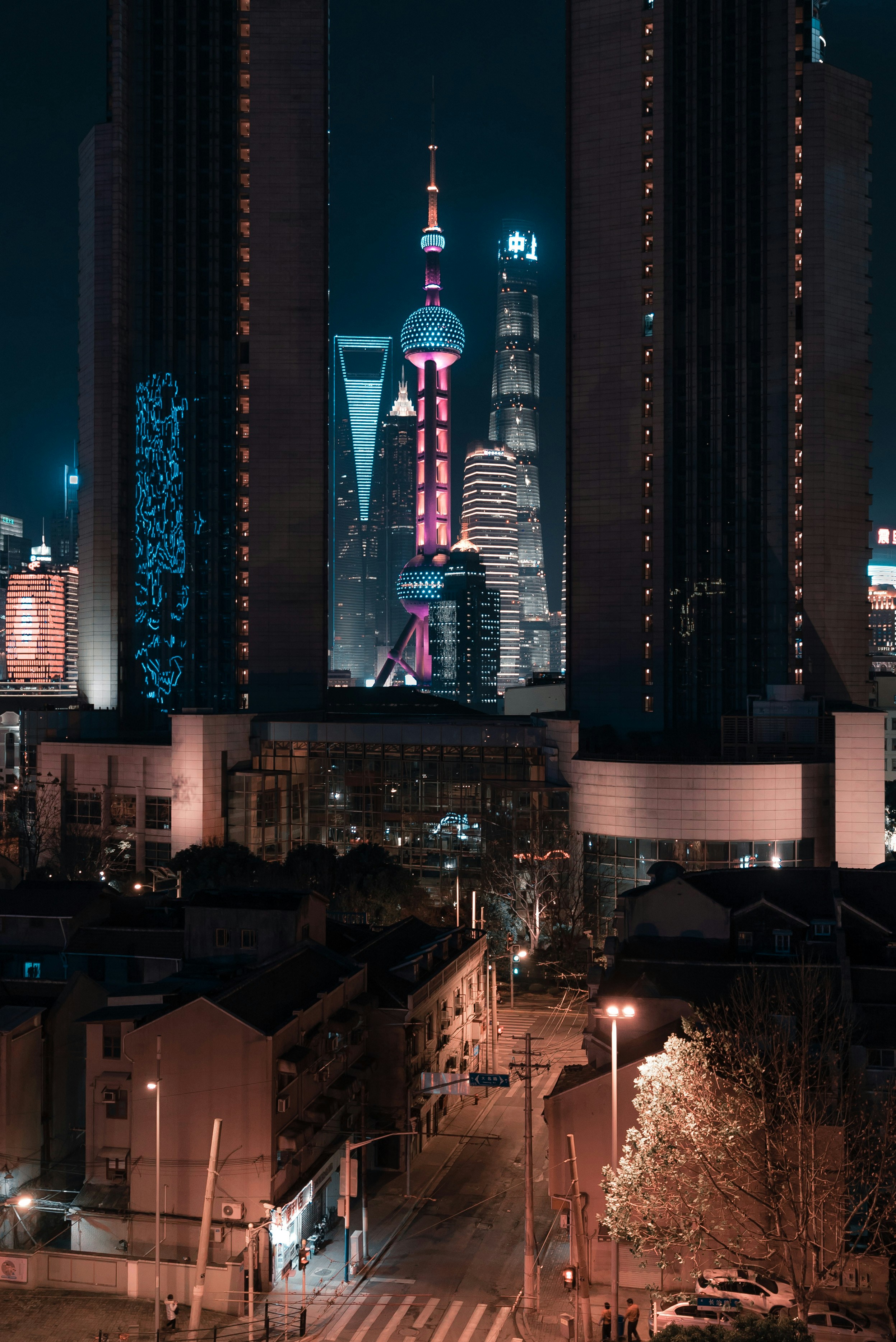 buildings during nighttime