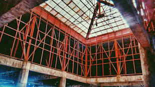 low angle photo of metal building