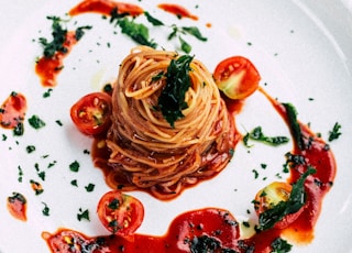 pasta in tomato sauce