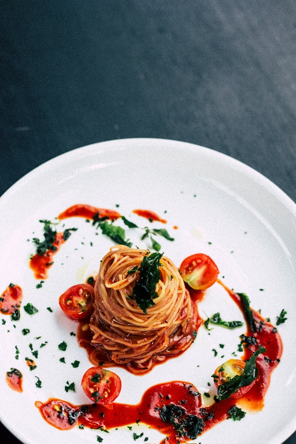 Pasta in tomato sauce