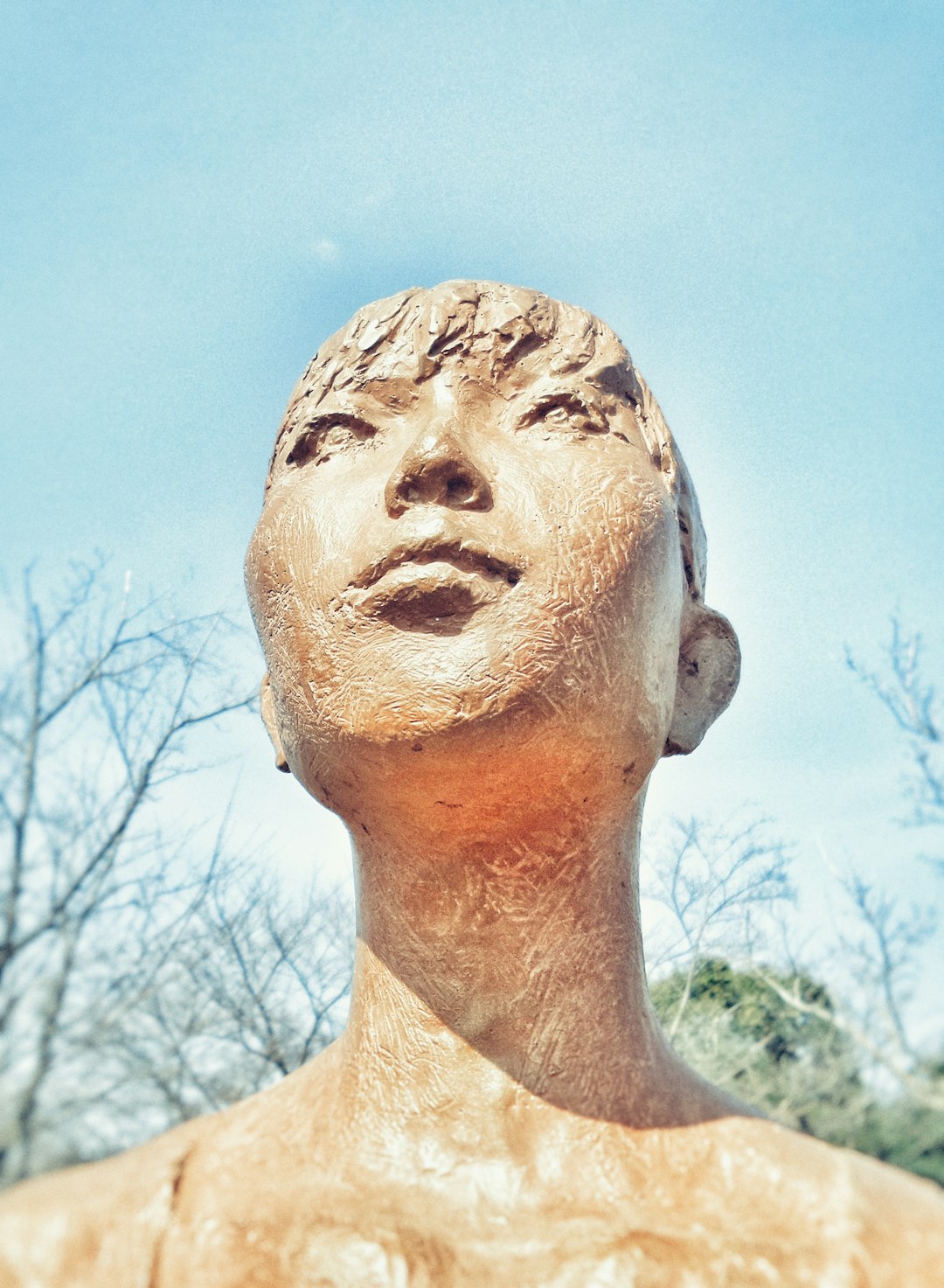 brown human statue