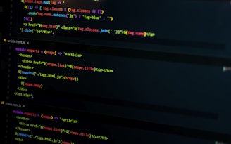 computer codes screenshot