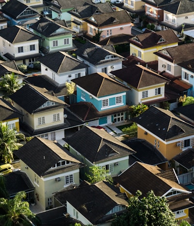 aerial photography of rural