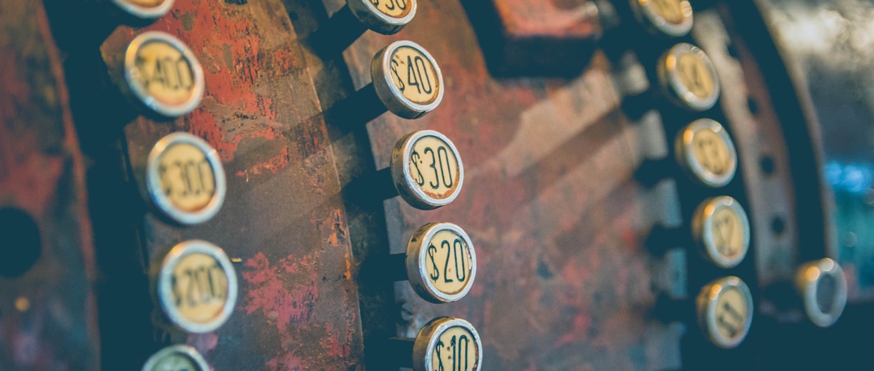 vintage adding machine