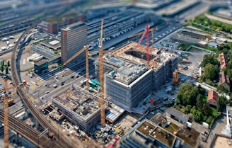 aerial view photography of building