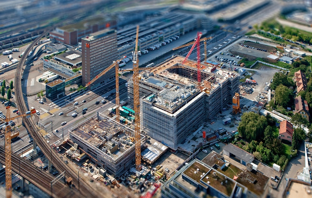 aerial view photography of building