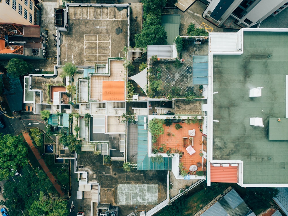 昼間の建物の航空写真