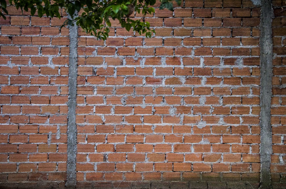 갈색 벽돌 벽