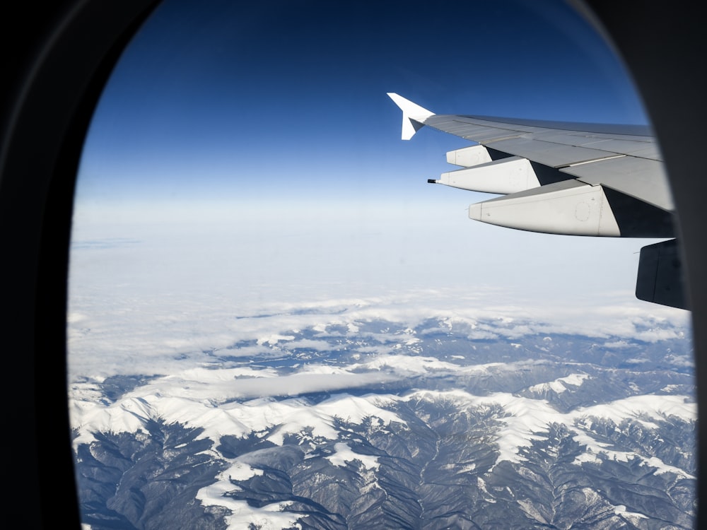 aerial view of airplane cockpit