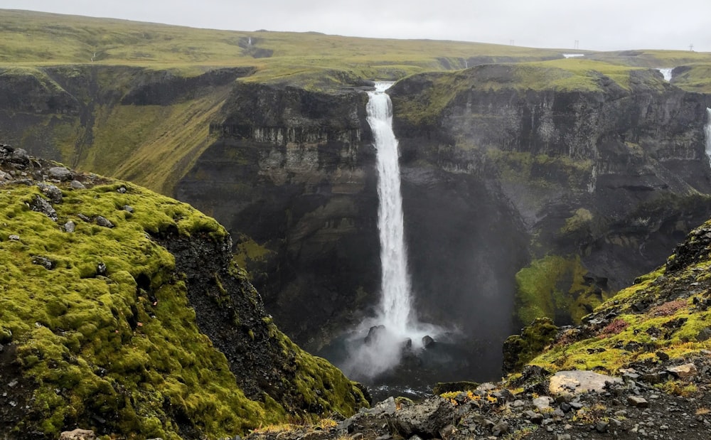 scenery of waterfalls