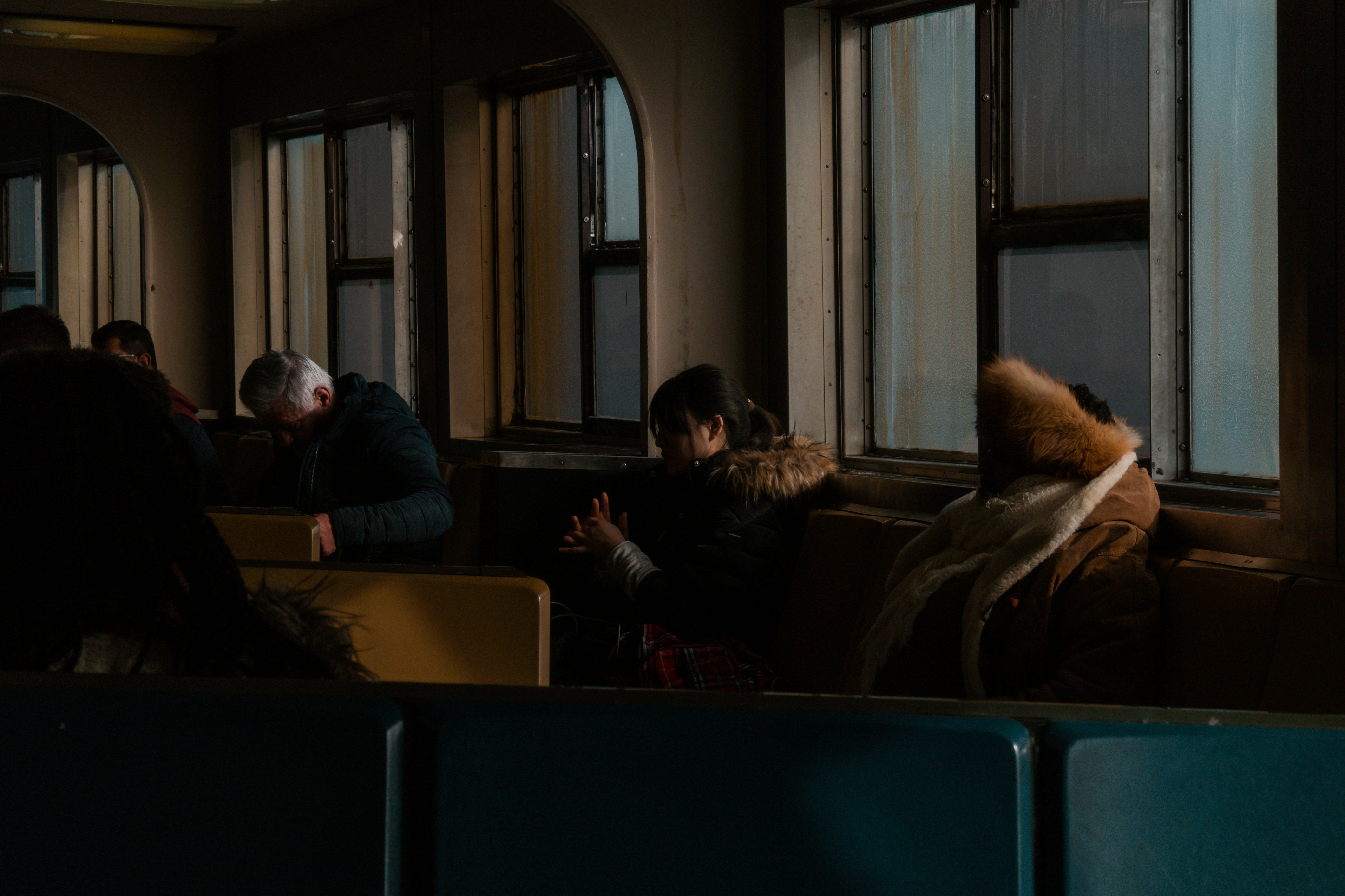 I love people watching who commute on the Staten Island Ferry. The colours of this shot just made it feel like I was an extra on a movie set.