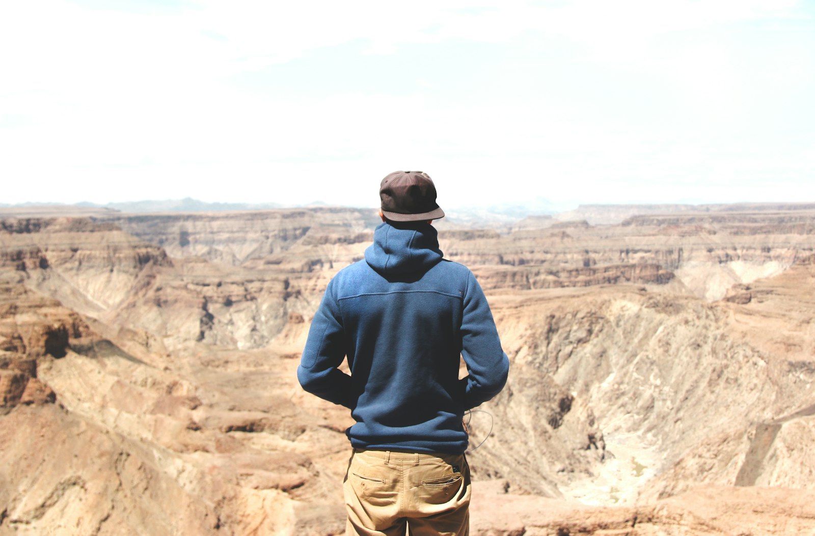 Canon EOS 60D + Canon EF 24-105mm F4L IS USM sample photo. Man standing on mountain photography