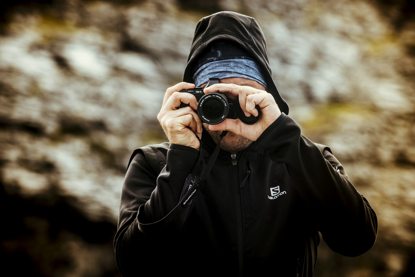 Nikon AF-S Nikkor 70-200mm F2.8G ED VR sample photo. Man wearing hoodie taking photography
