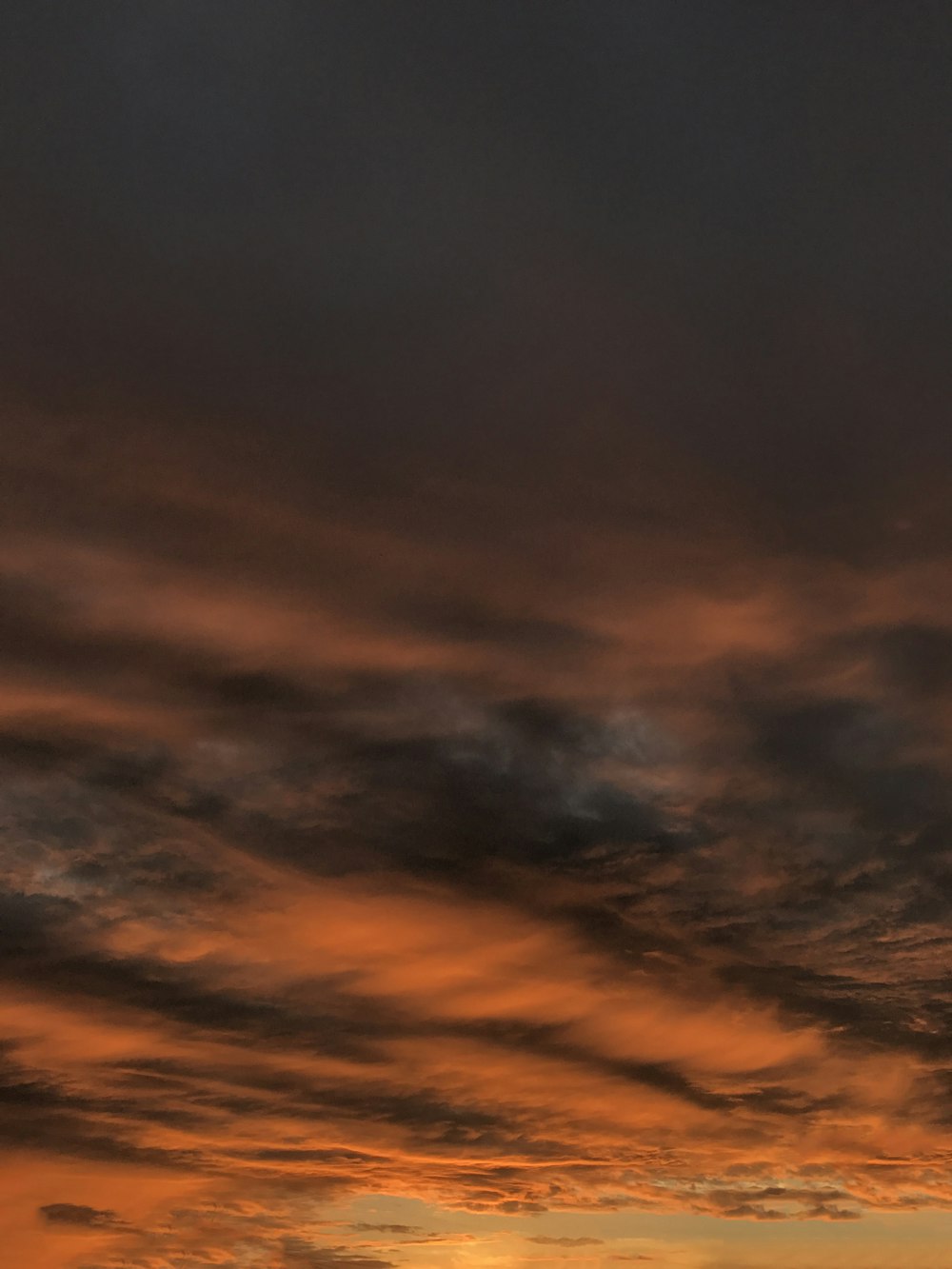 a plane flying in the sky at sunset