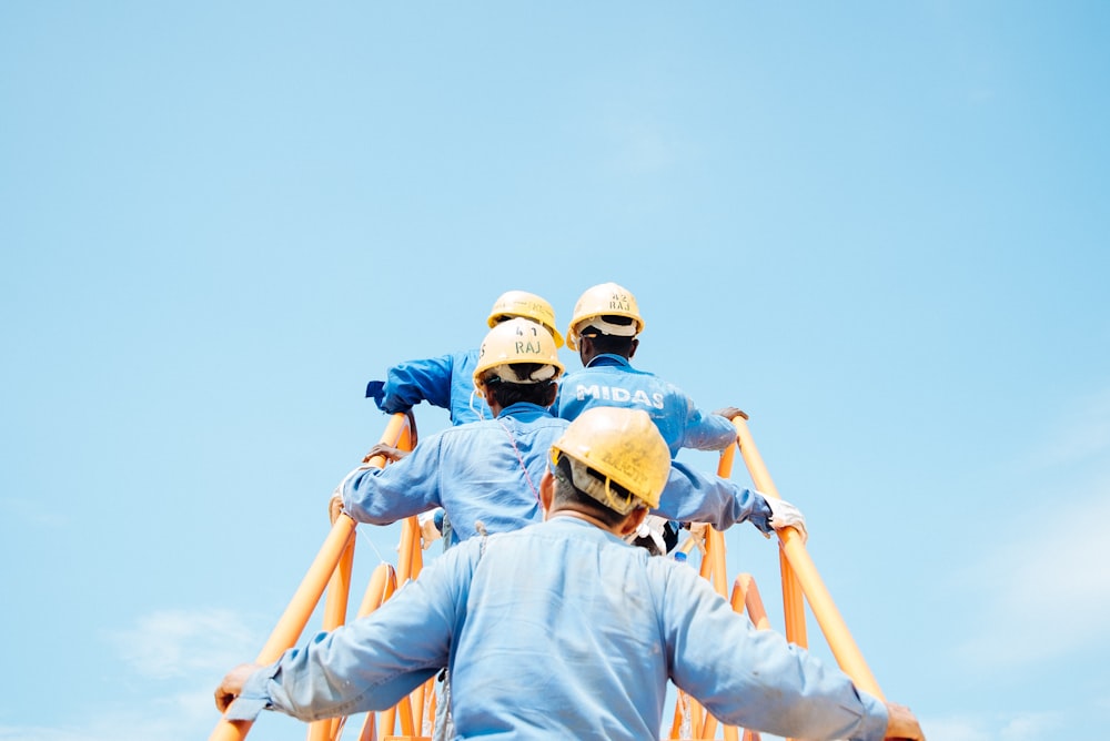 group of person on stairs