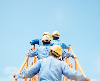 group of person on stairs