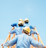 group of person on stairs