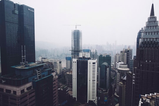 aerial photo of city in Chongqing China