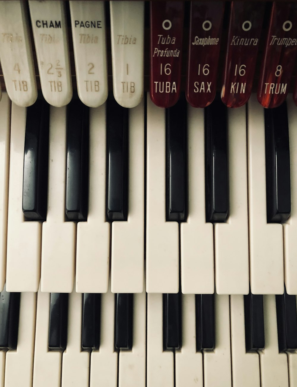 close-up shot 2-piano hammond keyboard