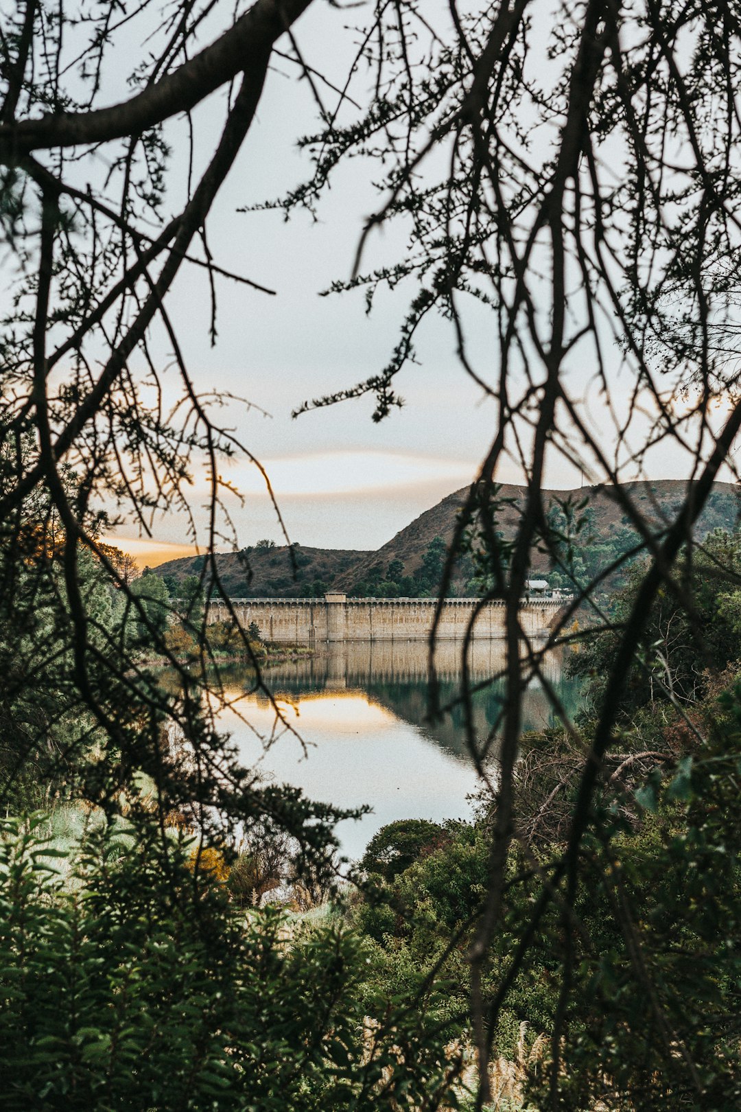 grey dam at the river