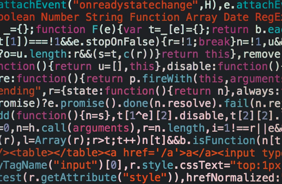 Unsplash image for programming code