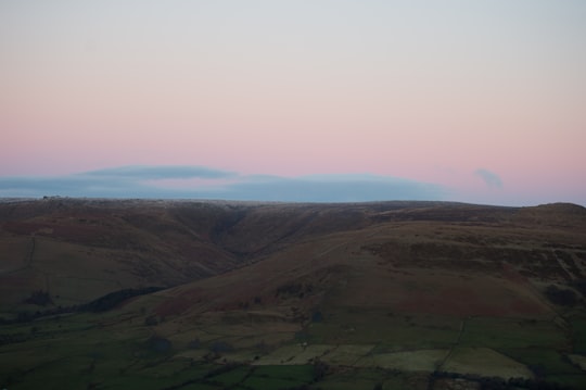 aerial photography of mountain in Mam Tor United Kingdom