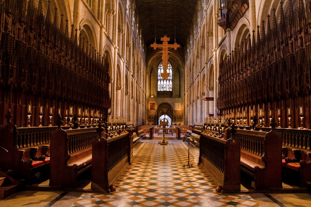 pews on cathedral