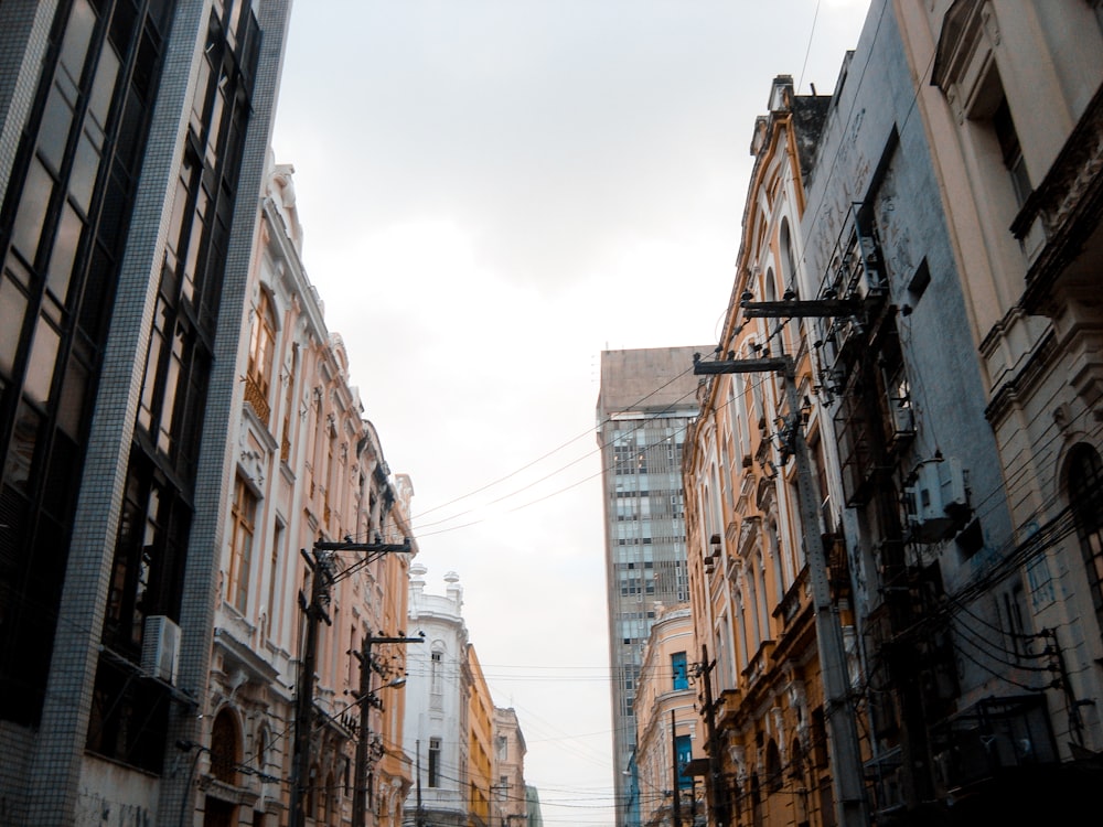 low-angle photography of high-rise buildings at daytime