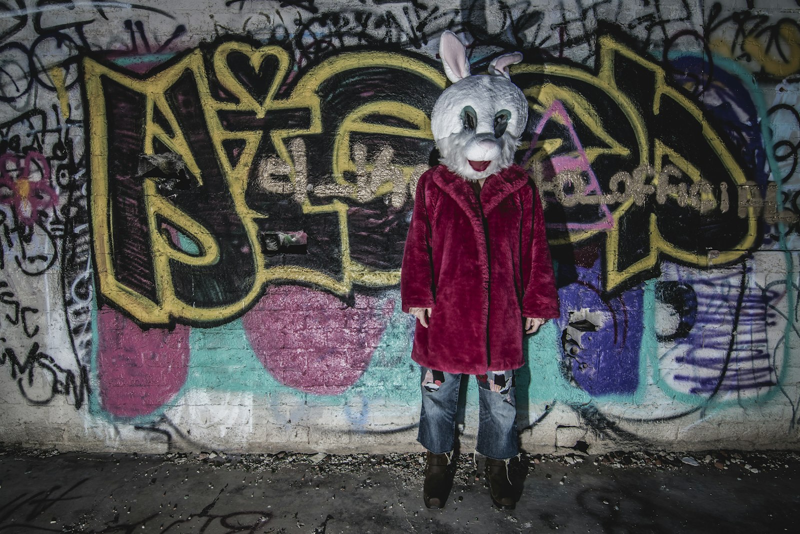 Nikon D7100 + Tokina AT-X Pro 11-16mm F2.8 DX II sample photo. Person wearing bunny mascot photography