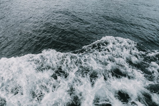 sea waves at daytime in Lake Como Italy