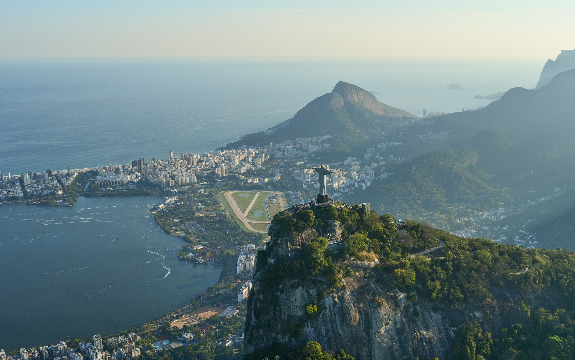 Aerial view, christ the redeemer, Rio de Janeiro, Brazil, Photo by Raphael Nogueira / Unsplash