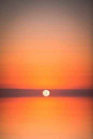 sunset on ocean