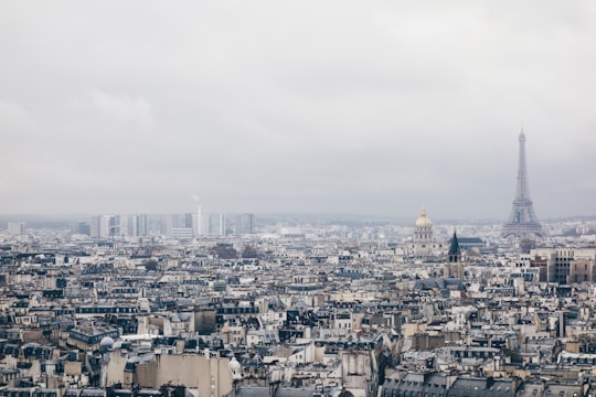 Eiffel Tower, Paris France at daytime in Cathédrale Notre-Dame de Paris France