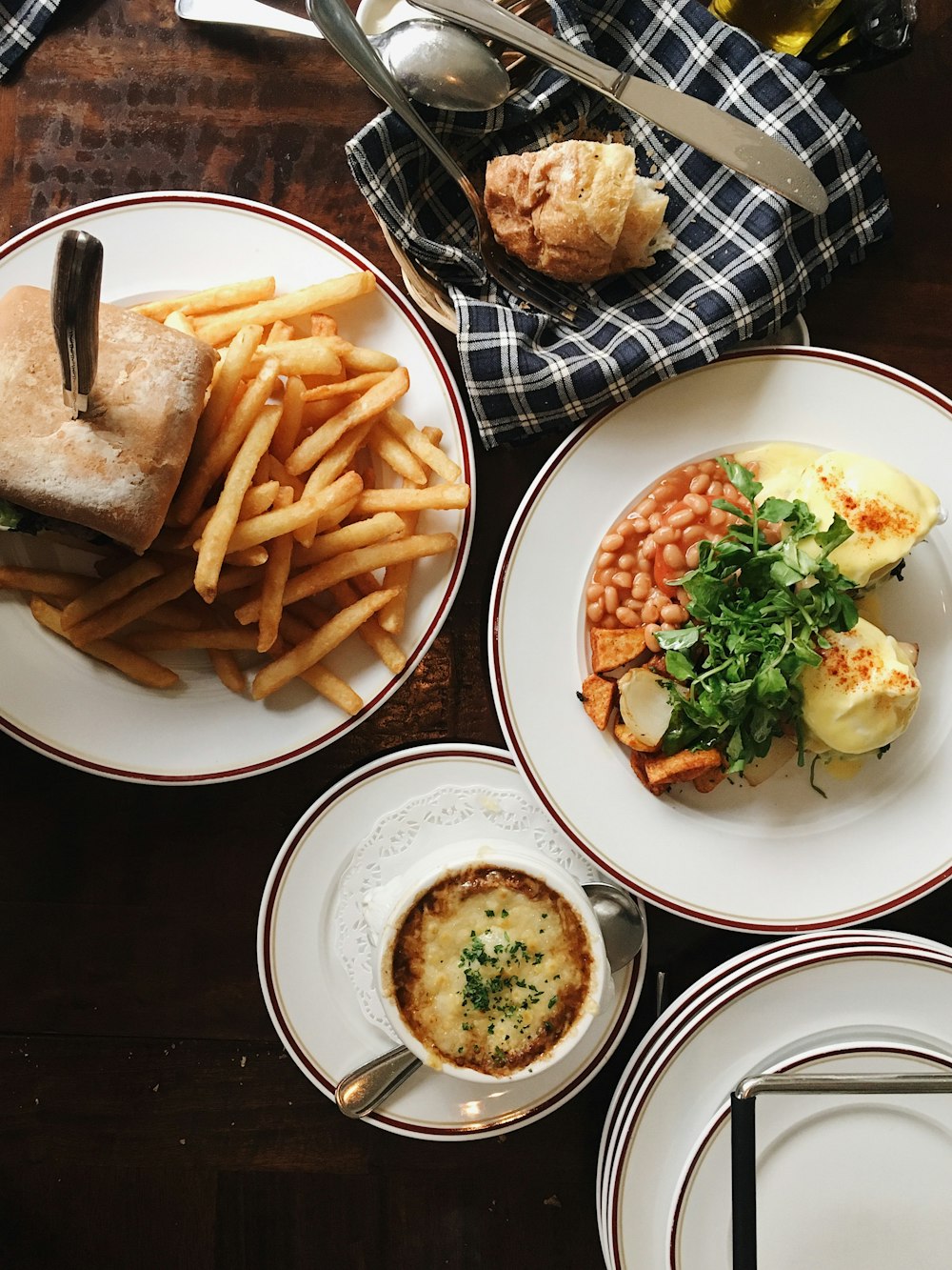 french fries on white ceramic plate