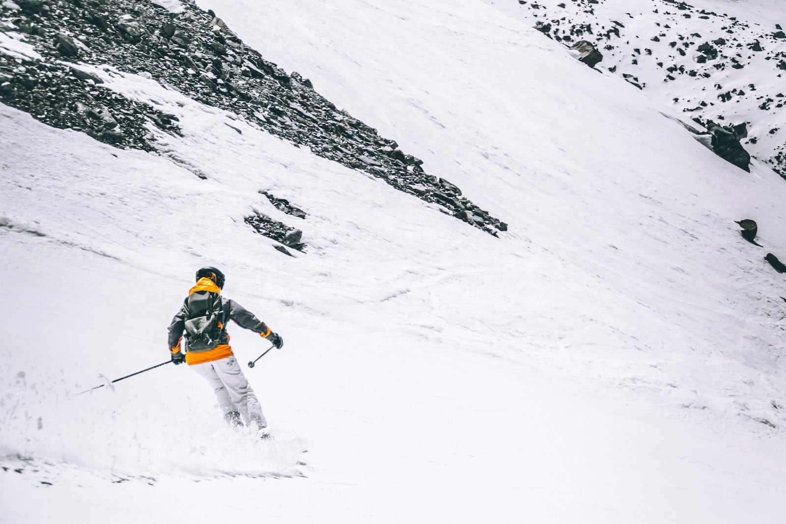 Nikon D5300 + Tamron AF 18-200mm F3.5-6.3 XR Di II LD Aspherical (IF) Macro sample photo. Person skiing on snow photography