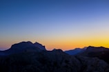 A breathtaking view of the Caucasus Mountains during sunset.