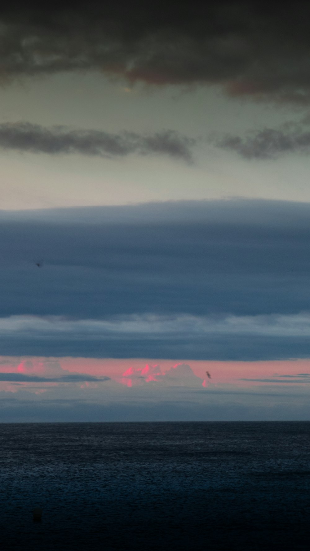 sea under clouds