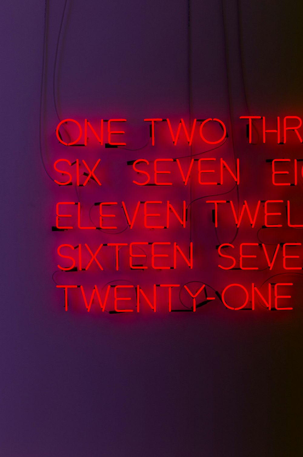 red number neon signage