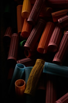 pile of hair curler