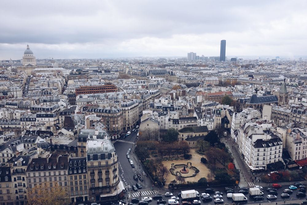 foto dall'alto della città