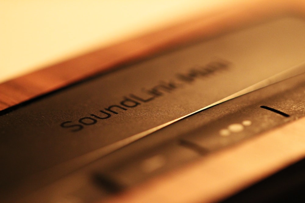 a close up of a sound mill on a table