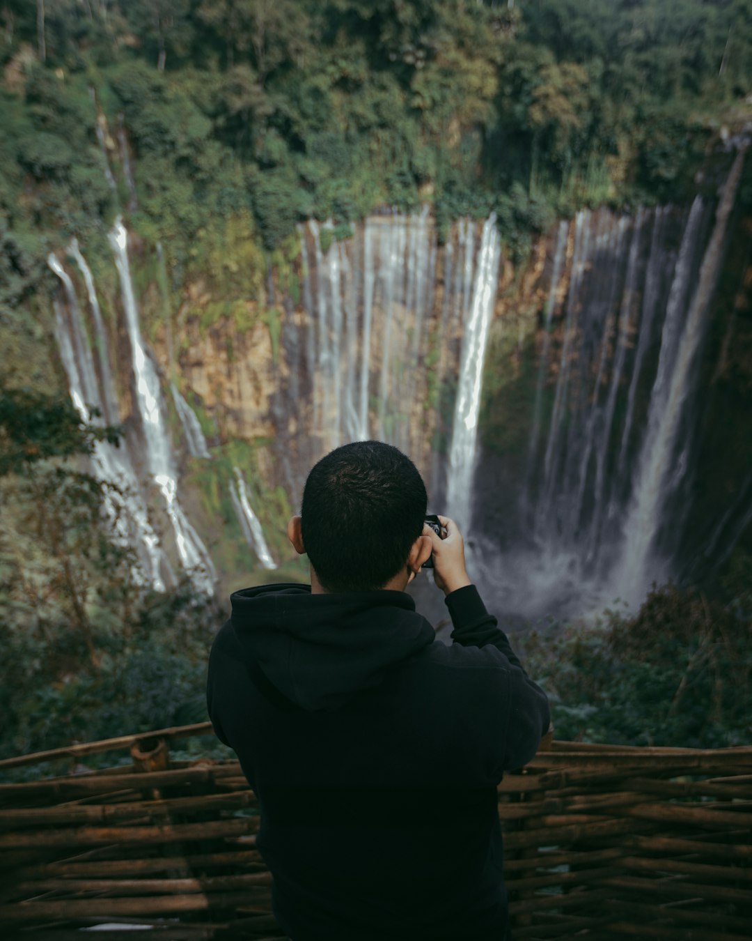 Waterfall photo spot Tumpak Sewu Waterfall Lumajang Regency
